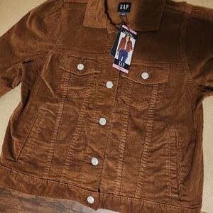 GAP Rust Corduroy Jacket Women’s Small | Vintage Style Button Front NWT